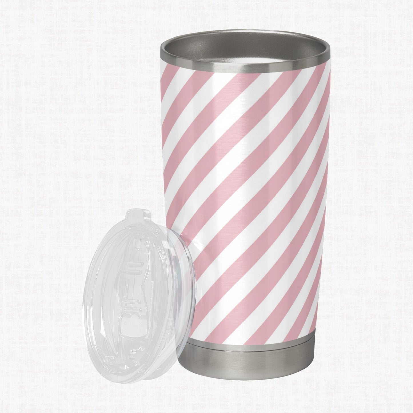Essential Stripes blush pink digital paper pack containing 16 seamless JPG patterns, including eight straight stripes and eight diagonal stripes.
